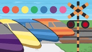 Learn colors in Chinese with colorful trains | Education video for kids