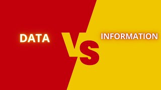 Difference between data and information | data vs information