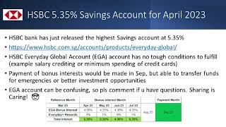 HSBC 5.35% Highest Savings Account