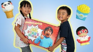Ryan ToysReview Sent Me Free Toys | New Squishy  from Ryan's World Toys Collection
