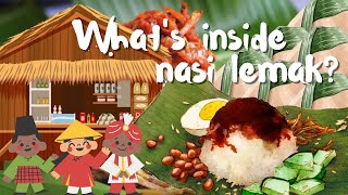 What's inside nasi lemak?  | English Vocabulary for Kids | Covoji Learning
