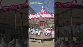 🎪 Your Portable Magic Carousel! Fold & Roll Fun Anywhere!✨ #carnaval #parkrides #carousel #portable