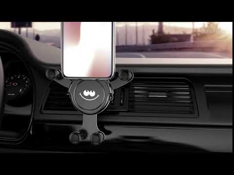 Baseus Emoji Gravity Car Phone Holder For iPhone X 8 Samsung S9 S8 Mount Car Holder For Phone In Car