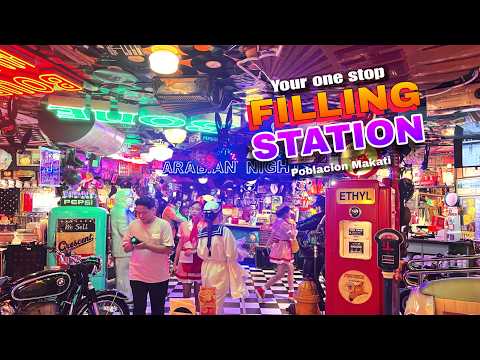 Filling Station Vibe Cafe in Poblacion Makati City 🇵🇭 | 4K Food & Walk Tour