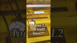 The Toocaa L2 laser engraver!👍🏽 #lasercutting #woodworking #engraving