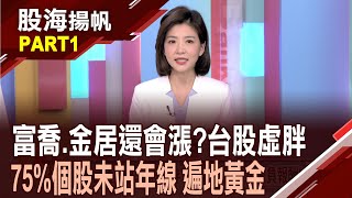 (有CC字幕)台積電今年貢獻指數1024點 台股虛胖式多頭 上市櫃個股總體檢 今年73%負報酬 24%正報酬│20250802-1股海揚帆*王夢萍 李世新 @ustvbiz