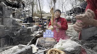 农村大集26元大酱大葱爆大肠头，口感卖相太好了！ #农村大集美食 #农村大集人间烟火气