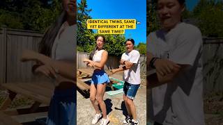 Identical twins, yet different fonts?! 🧬🤔🤷🏻‍♀️ #shorts #tiktokdance