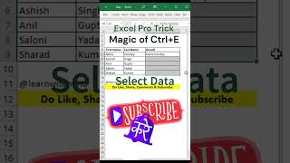 Excel Magic Trick|#shorts #youtubeshorts #excel #short #trending #viral #reels #shortvideo #new