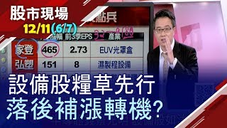【半導體設備大點兵!家登今年翻漲四倍 弘塑明年挑戰20元!有檔落後補漲設備廠至2021年訂單無虞!】20191211(第6/7段)股市現場*鄭明娟(林聖傑)