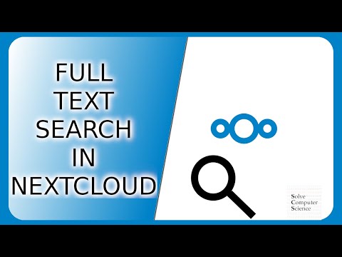 Full text search in Nextcloud