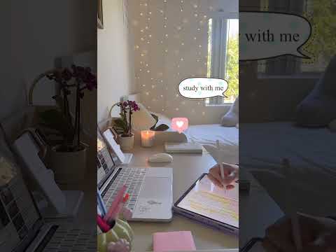 Study with me 📚study motivation ￼🌸 study inspo ✨ Lofi music 🎶 aesthetic desk setup ￼🤍