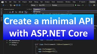 Create a minimal API with ASP.NET Core