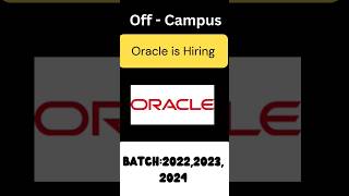Oracle is hiring #oracle #hiring #job #techrecruitment #ytshorts #jobforfreshers #techjobs #shorts