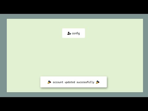 Animated Buttons with Toast Notifications