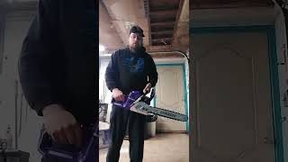 The badass Temu purple chainsaw