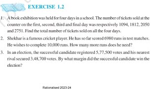 Class 6 maths Ncert CBSE chapter 1 exercise 1.2 Question 1-4