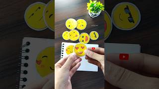 Diy cute emoji stickers making #shorts