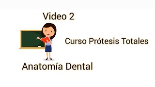 Curso Protesis totales, Anatomía Dental y análisis del terreno protesico.  Video 2