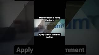 MetricStream is Hiring Freshers 2023 | Freshers Eligible |  #100 #trending #shorts