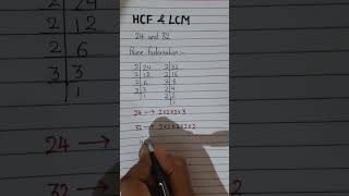Find HCF and LCM | Ayushi teacher #shorts