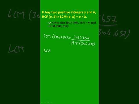 How to find the LCM and HCF quickly. #class10 #shorts #exam #maths #class10th #mathstricks