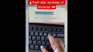 Trick font size increase or dicrease🔥🔥 |Trick font capitalise| #shorts #tricks #computertricks