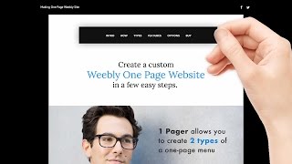 1 Pager App - Making One Page Weebly Site
