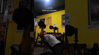 Day 64• of fitness series. Chest and Shoulder #gymaddict #motivation
