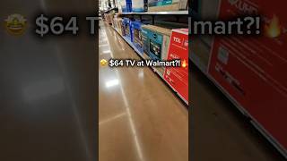 Walmart is wildin’ again! 🔥 This Vizio TV is ONLY $64! 😱 No joke. THIS. IS. IT. 🛒💥 #tech