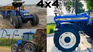 Modified tractor / Sonalika 4x4 full lorded trolley mud / New holland 5630 4x4 / Sonalika 4x4