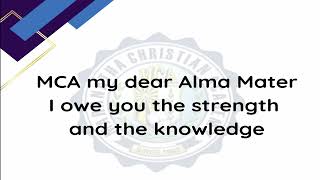 MCA Alma Mater Song with Lyrics