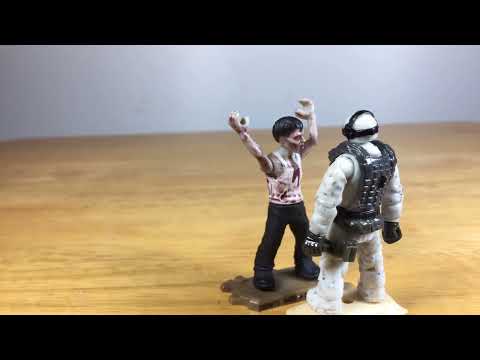 Taunting a zombie... with teleportation (stop motion) 5 23 2020 (v2)