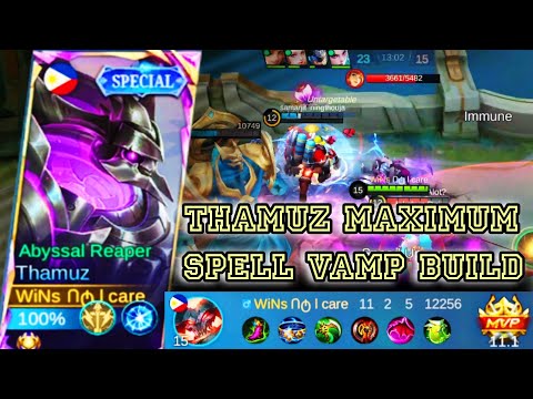 THAMUZ MAXIMUM LIFESTEAL  build ( crazy hp regain)