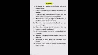 10 lines essay on My Home | essay on your Home @memorableclips-n6s