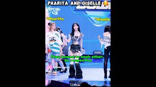 Pharita and Giselle interaction #shorts #fyp #babymonster #pharita #giselle