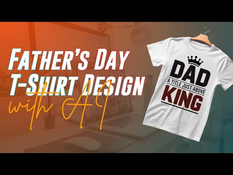 Father's Day T-Shirt Design with AI & Illustrator , Illustrator Tutorial