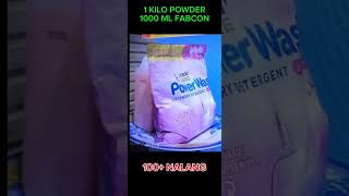 1 KILO DETERGENT POWDER, 1000ML FABCON#fabcon#laundrypowder#powder