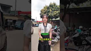小伙潇明跟越南姑娘夏安一起去参加泰族泼水节🥰🥰 #越南姑娘 #越南美女 #越南女孩