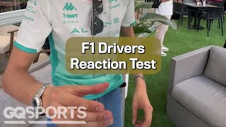F1 Drivers Test How Quick They React