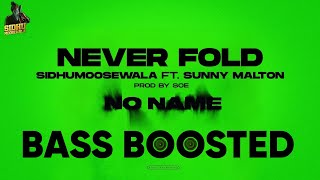 Never Fold (BASS BOOSTED) Sidhu MooseWala | Sunny Malton Latest PunjabiSongs 2022 | THE SKY BASS