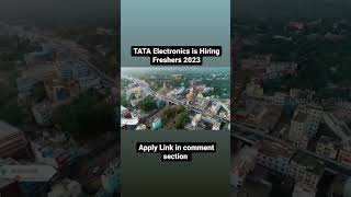 TATA Electronics is Hiring Freshers 2023 | Fresher| #shorts #latestjobs #latestjobs #freshershiring