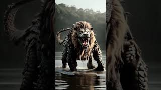 Lioncrocodile fusion formed new species|| #ai #aiavatar #aimodel #aifact #aianimation #virgl #densep