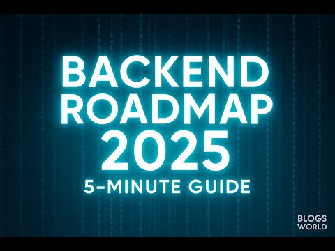 Backend Developer Roadmap 2025 ⚡ 5-Minute Master Guide | APIs • Docker • Cloud • Career Tips