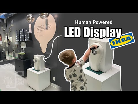 Ikea LED educational interactive display