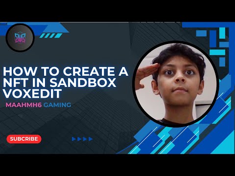 How to create a NFT in sandbox voxedit #education#gaming #update#games
