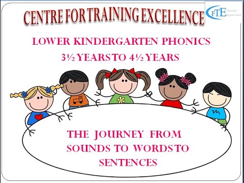 LOWER KINDERGARTEN PHONICS PART 1, 2, 3 AND 4: THE JOURNEY FROM SOUNDS TO WORDS TO SENTENCES