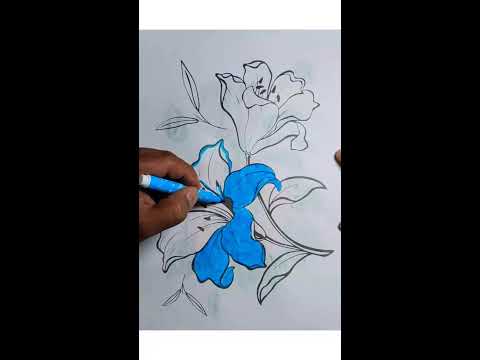 Easy & Simple Dress Coloring #art #drawing #painting #dress #coloring #shorts #asmr