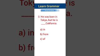 Preposition quiz