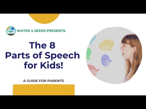 The 8 Parts of Speech for Kids!